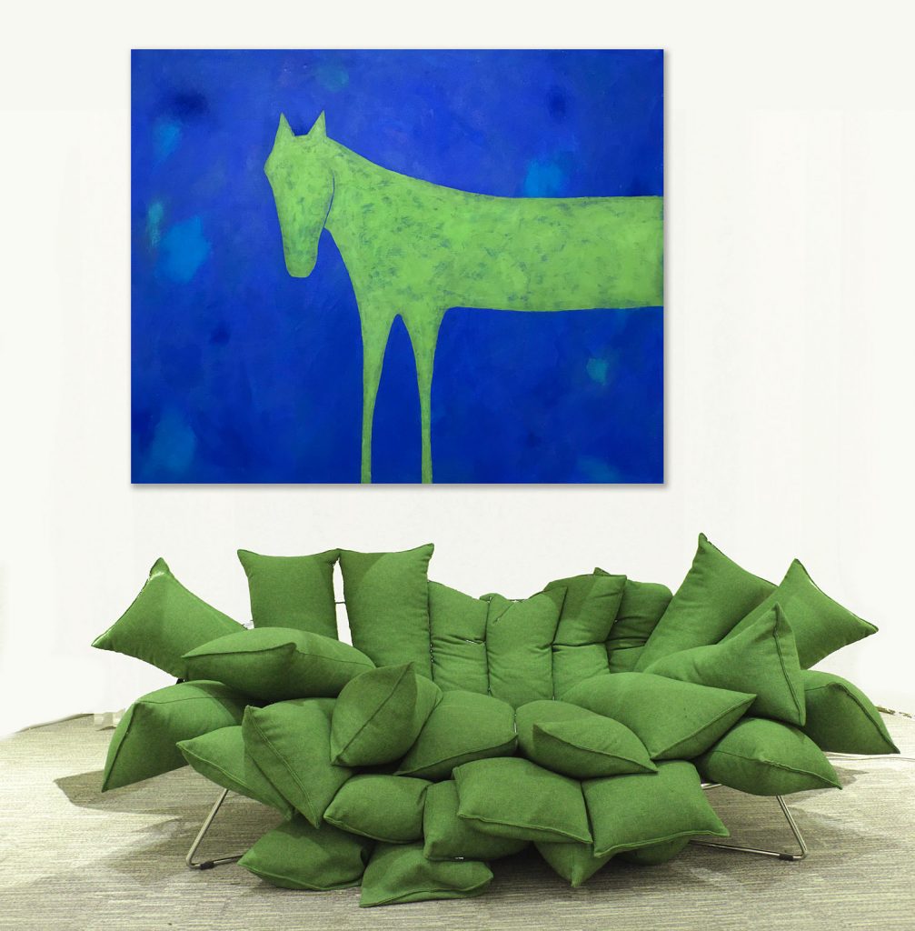 Colorful asbstract Horse painting