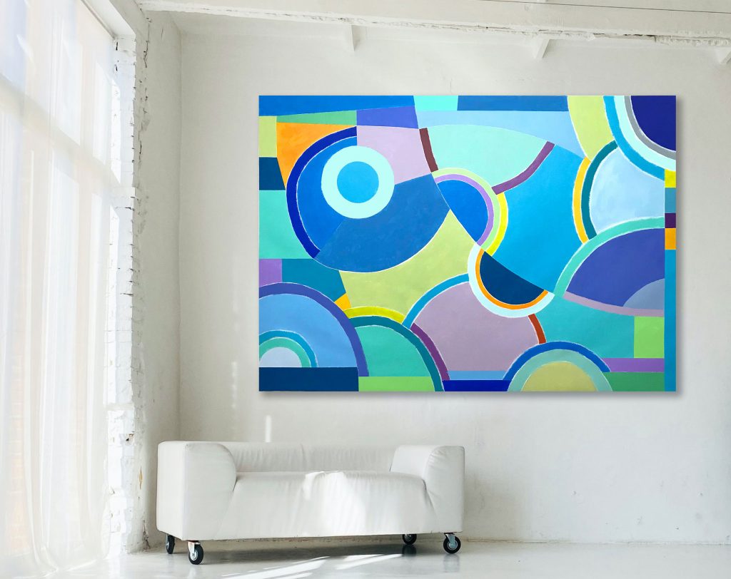 Contemporary Geometric Abstract Painting
