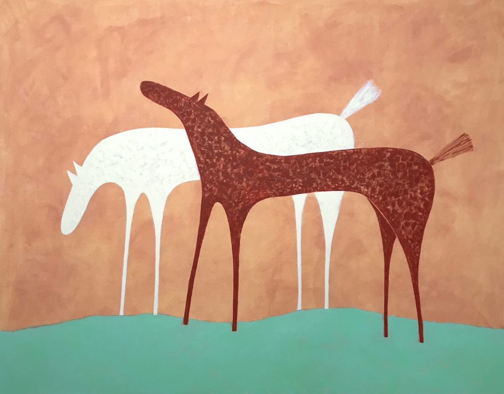 Contemporary Minimalist Horse painting